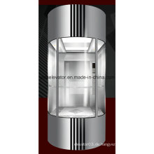 Yida Panorama-Aufzug mit gehärtetem Sicherheits-Glas-Panel (JQ-A005)